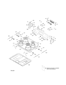 Part Location Diagram of WS01L03942 GE TRIM CONTROL (White)