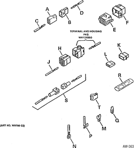 Part Location Diagram of WH49X263 GE DISCONTINUED
