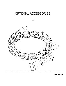 Optional Accessories Diagram and Parts List for CDD420P2T0S1  General Electric Dishwasher