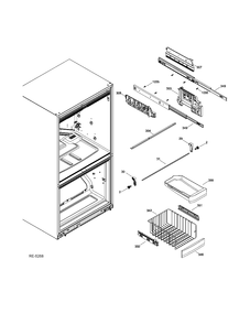 FZ BASKETS Diagram and Parts List for ADRS0MBZGRSS  General Electric Refrigerator