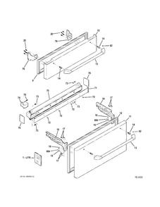 FZ DOORS Diagram and Parts List for ZFGP21HZJSS  General Electric Refrigerator