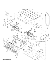 CONTROL PANEL Diagram and Parts List for ZET9050SH4SS  General Electric Wall Oven