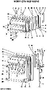 Doors Diagram and Parts List for CTX18GFC  Hotpoint Refrigerator