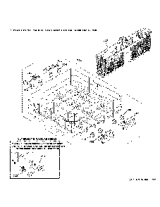 Lower Rack Assembly Diagram and Parts List for GDF460PGT3WW  General Electric Dishwasher