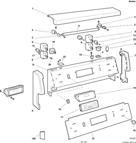 BACKGUARD Diagram and Parts List for PCHB920SJ3SS  General Electric Range