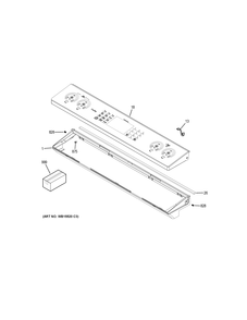 CONTROL PANEL Diagram and Parts List for PHS930BL1TS  General Electric Range