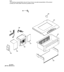 QUICK CHILL Diagram and Parts List for ZISB360DKB  General Electric Refrigerator