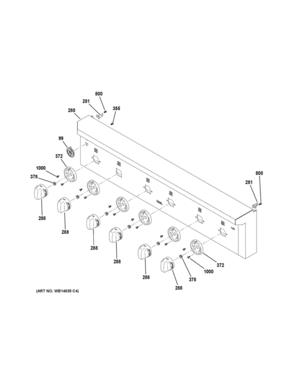 CONTROL PANEL Diagram and Parts List for CGU366SEH2SS  General Electric Range