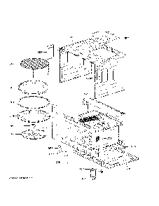 Oven Cavity Parts Diagram and Parts List for CTC912P2N2S1  General Electric Microwave Oven Combo