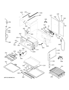Part Location Diagram of WB44X48667 GE BROIL ELEMENT