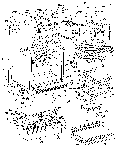 Cabinet Diagram and Parts List for TBX25ZNM  General Electric Refrigerator