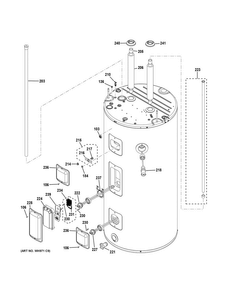 Body Parts Diagram and Parts List for BEH50DCEJSBB  General Electric Water Heater