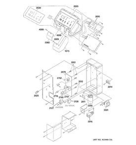 Control Parts Diagram and Parts List for AZ41E12EAPW2  General Electric Air Conditioner