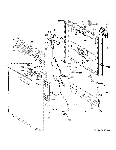 Escutcheon And Door Assembly Diagram and Parts List for CDT845M5N8S5  General Electric Dishwasher