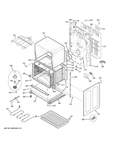 LOWER OVEN Diagram and Parts List for JB860EJ4ES  General Electric Range