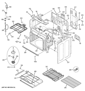 Body Parts Diagram and Parts List for PB930DH2BB  General Electric Range