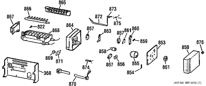 ICE MAKER KIT Diagram and Parts List for WR30X328  General Electric Refrigerator