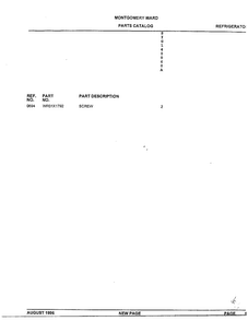 Cabinet Page 3 Diagram and Parts List for 140060A  General Electric Refrigerator