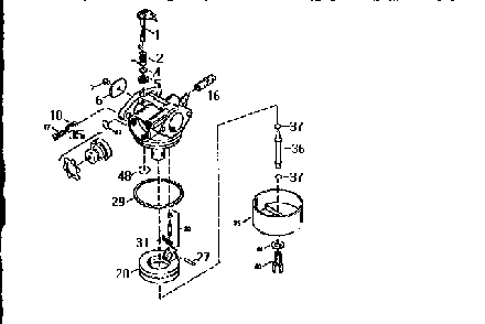 Carburetor Diagram and Parts List for WWA9835SALWW  General Electric Washer