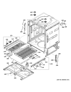 Body Parts 2 Diagram and Parts List for ZDT985SSN0SS  General Electric Dishwasher