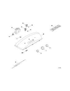 CONTROL PANEL Diagram and Parts List for PTMX910GMWW0  General Electric Dryer