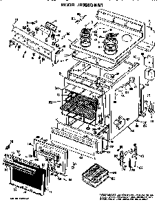 Part Location Diagram of WB7X7037 GE DISCONTINUED