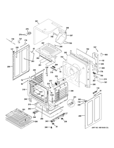 BODY PARTS Diagram and Parts List for P2B940SEJ4SS  General Electric Range