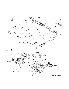 Cooktop Diagram and Parts List for JS760SL3SS  General Electric Range