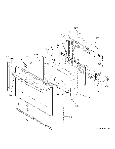 Lower Door Diagram and Parts List for PS960YP5FS  General Electric Range