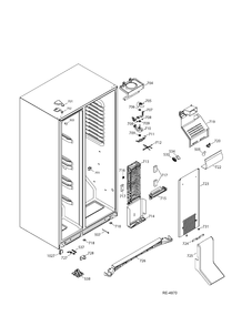 FZ SECTION Diagram and Parts List for GSRS3KLXGFSV  General Electric Refrigerator