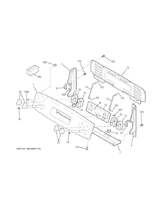 Part Location Diagram of WB07X27881 GE TRIM AND BRACKET Assembly