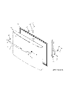 Freezer door Diagram and Parts List for DFE28JSKMSS  General Electric Refrigerator