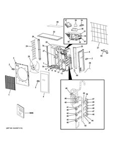 Room Air Conditioner Diagram and Parts List for ASH324NCDDA1  General Electric Air Conditioner