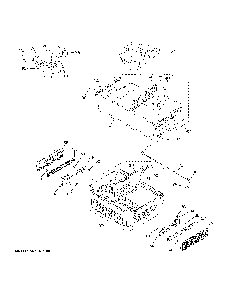 Freezer Shelves Diagram and Parts List for ZWE23ESNESS  General Electric Refrigerator
