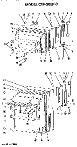 Doors Diagram and Parts List for CTF20EFC  Hotpoint Refrigerator