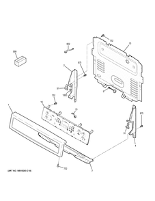 CONTROL PANEL Diagram and Parts List for PB911EJ6ES  General Electric Range