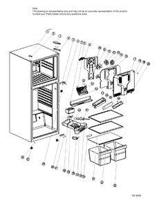 Part Location Diagram of WG03F06149 GE DRAIN TRAY