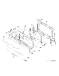 Lower Door Diagram and Parts List for PS96PZR1SS  General Electric Range