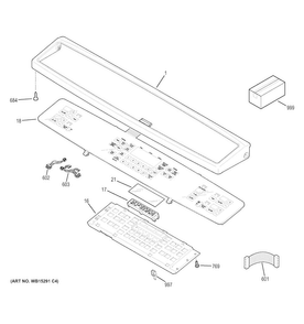 Part Location Diagram of 031-10769-2 GE Installation instructions