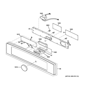 Control Parts Diagram and Parts List for CSB9120SJ2SS  General Electric Microwave