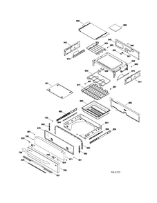 DRAWER PARTS Diagram and Parts List for PCS968SR4SS  General Electric Range