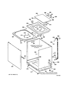 BODY PARTS Diagram and Parts List for GWSE5190E6WW  General Electric Washer