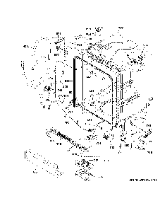 Body Parts Diagram and Parts List for GDF535PGR1BB  General Electric Dishwasher