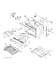 Lower Oven Diagram and Parts List for PKD7000SN4SS  General Electric Wall Oven