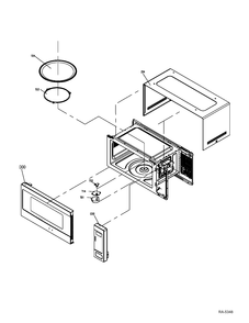 MICROWAVE Diagram and Parts List for CEM11SFC01  General Electric Microwave