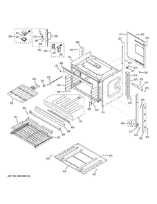 BODY PARTS Diagram and Parts List for CT9800SH4SS  General Electric Wall Oven