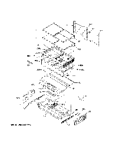 Fresh food shelves Diagram and Parts List for CFE28UP2MES1  General Electric Refrigerator