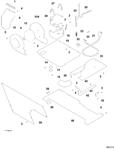 MOTOR / BLOWER /BELT Diagram and Parts List for 52750-5  General Electric Washer