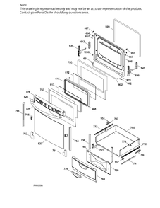 Part Location Diagram of WS01A00444 GE SCREW