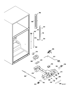 FF SECTION Diagram and Parts List for GTR22HBTARWW  General Electric Refrigerator